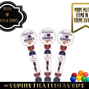 Baseball – Gumball Tubes
