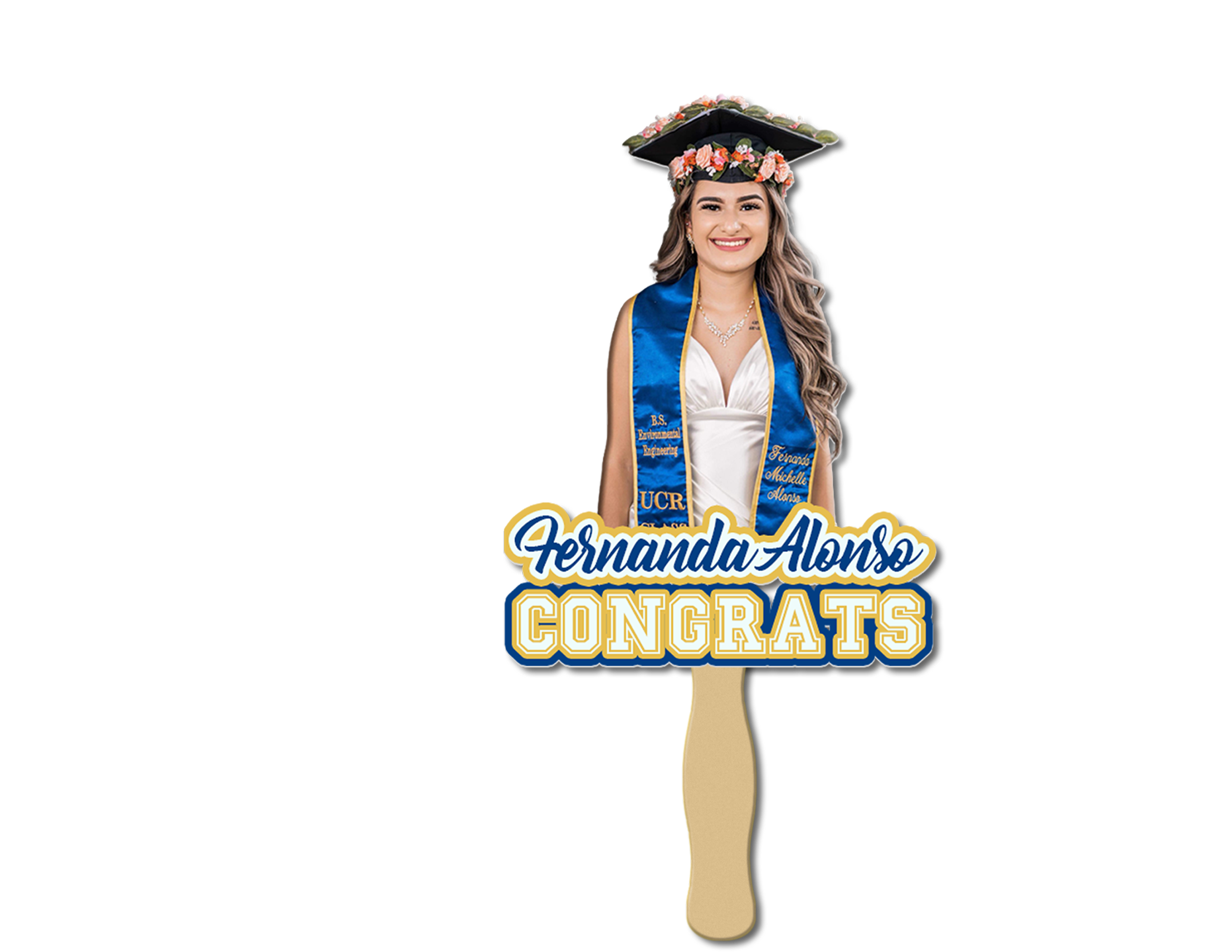 Congrats Hand Fan - Graduation
