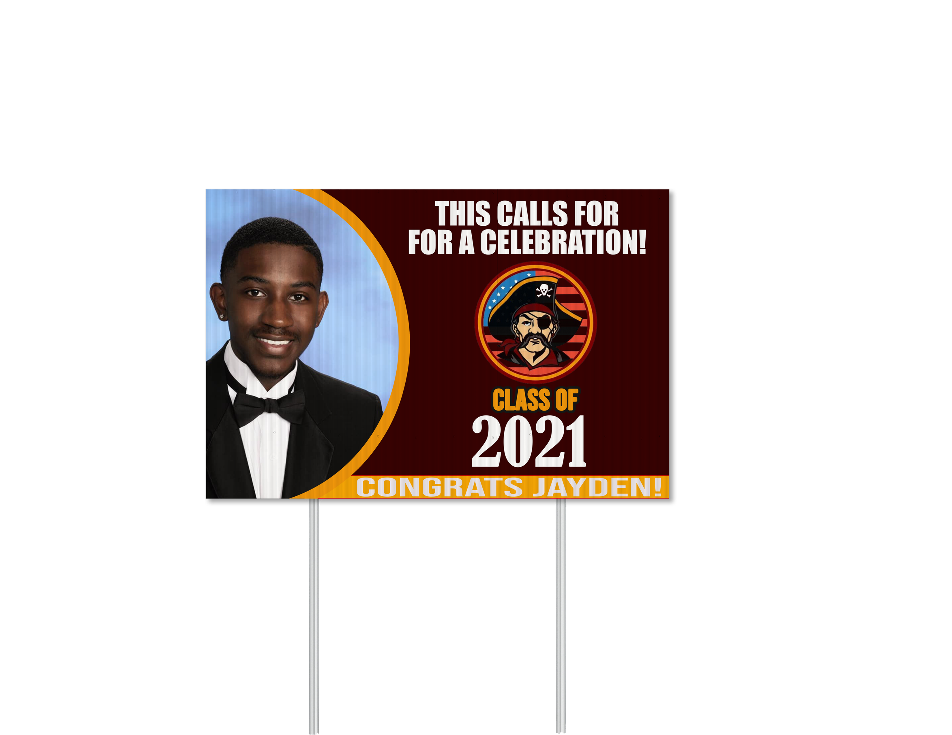 Crescent Yard Sign - Graduation
