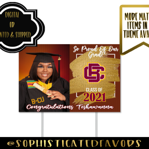 Paint Stroke Graduation – Yard Sign