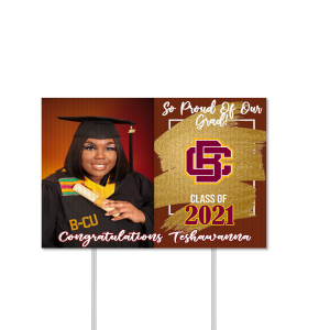 Paint Stroke Graduation – Yard Sign