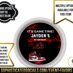 Jordan Inspired Red – Party Plates