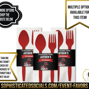 Jordan Inspired Red – Utensil Sets