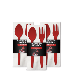 Jordan Inspired Red – Utensil Sets