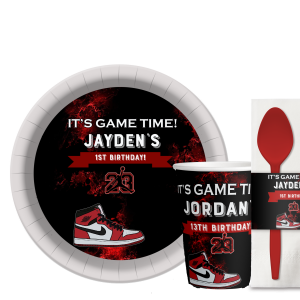 Jordan Inspired Party Table Setting Package – Assembled