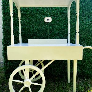 Classic White Candy Cart – Rentals