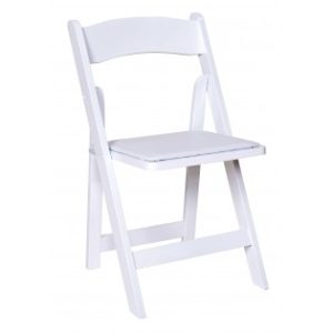 Padded White Folding Chairs​​ – Rentals