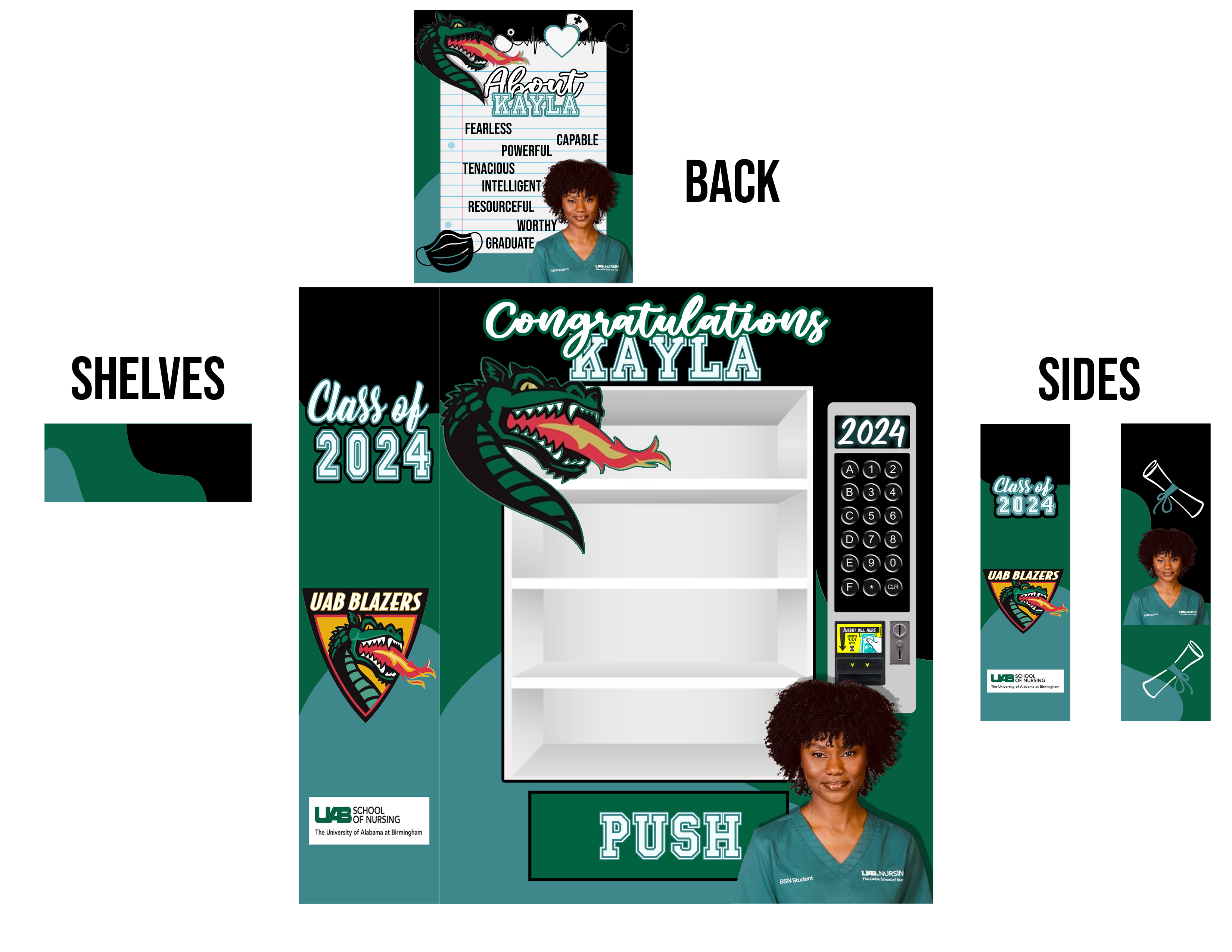 Graduate Vending Machine Gift Box - Assembled - Image 2