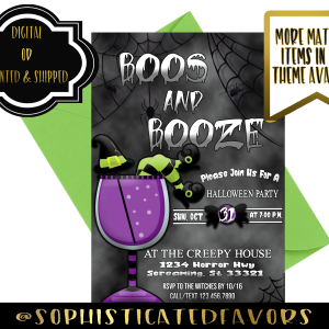 Boos and Booze – Invite