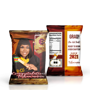 Graduation – Gold Easel Chip Bags