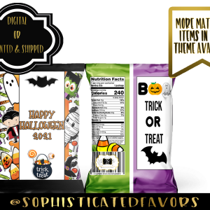 Halloween Party Kids – White Chip Bags