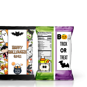 Halloween Party Kids – White Chip Bags