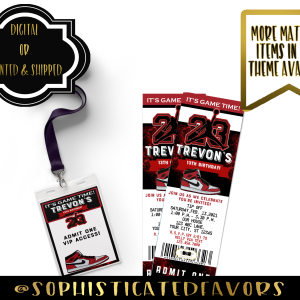 Jordan Inspired Red – VIP Ticket
