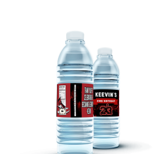 Jordan Inspired Red- Water Bottles