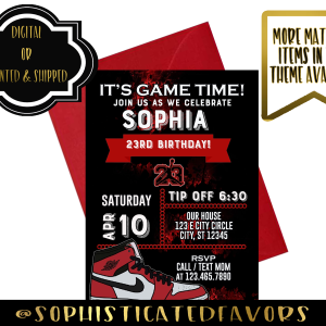 Jordan Inspired Red – Invite