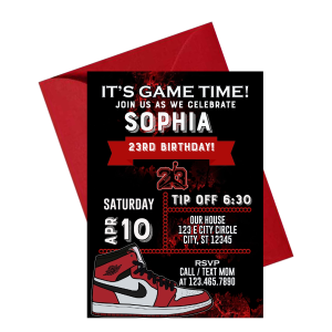 Jordan Inspired Red – Invite