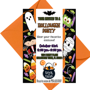 Halloween Party Kids – Black Invite