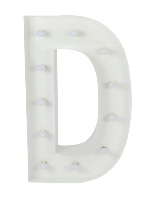 Letter D - Marquee