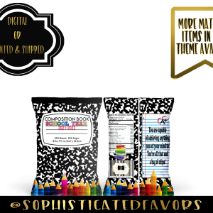 School Composition Notebook – Chip Bags