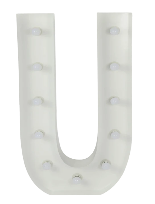 Letter U - Marquee