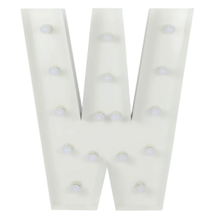 Letter W – Marquee